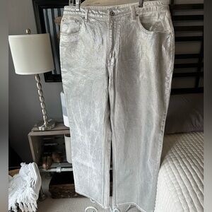 Abercrombie & Fitch Silver High Rise Women Jeans